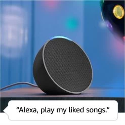 Amazon Echo Pop Compact Smart Speaker - Charcoal -Electronics Shop amazon echo pop compact smart speaker charcoal3