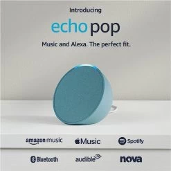 Amazon Echo Pop Compact Smart Speaker - Midnight Teal -Electronics Shop amazon echo pop compact smart speaker glacier midnight teal2