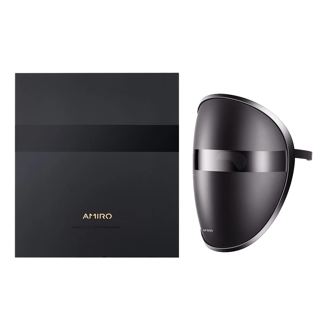 AMIRO L1 LED Light Therapy Facial Mask - Black 1 AMIRO L1 LED Light Therapy Facial Mask - Black