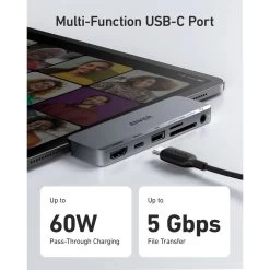 Anker 541 USB-C Hub (6-in-1, For IPad) - Grey -Electronics Shop anker 541 usb c hub 6 in 1 for ipad grey3