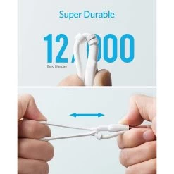 Anker PowerLine II 3-in-1 Cable - White -Electronics Shop anker powerline ii 3 in 1 cable white 4