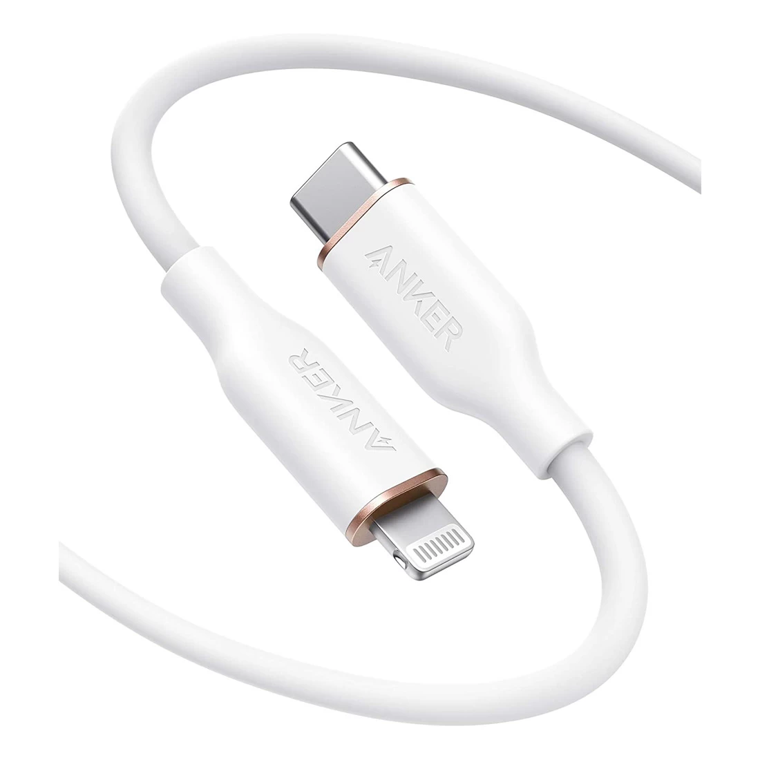 Anker 641 USB-C To Lightning Cable (Powerline III Flow, 6ft Silicone) - White 1 Anker 641 USB-C To Lightning Cable (Powerline III Flow, 6ft Silicone) - White