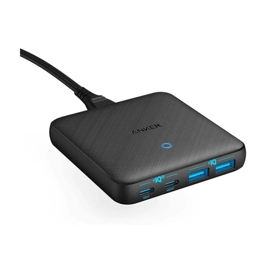 Anker PowerPort Atom III 65W Four Port Slim Wall Charger - Black 1 Anker PowerPort Atom III 65W Four Port Slim Wall Charger - Black