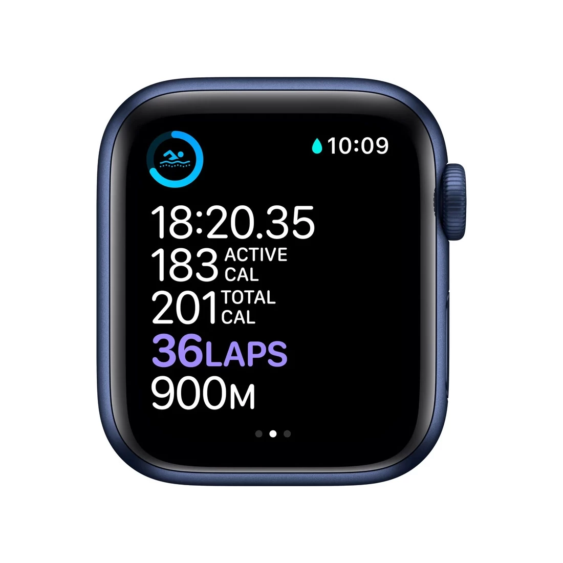 Apple Watch 40mm Series 6 (GPS + Cellular) Blue Aluminum Case W/ Navy Sport Band 5 Apple Watch 40mm Series 6 (GPS + Cellular) Blue Aluminum Case W/ Navy Sport Band - Image 5