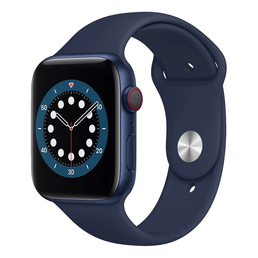 Apple Watch 40mm Series 6 (GPS + Cellular) Blue Aluminum Case W/ Navy Sport Band 1 Apple Watch 40mm Series 6 (GPS + Cellular) Blue Aluminum Case W/ Navy Sport Band