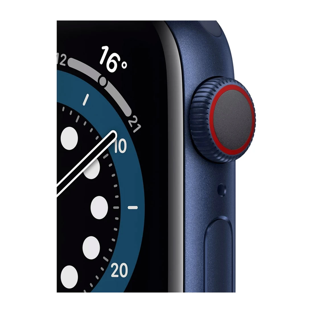 Apple Watch 40mm Series 6 (GPS + Cellular) Blue Aluminum Case W/ Navy Sport Band 3 Apple Watch 40mm Series 6 (GPS + Cellular) Blue Aluminum Case W/ Navy Sport Band - Image 3