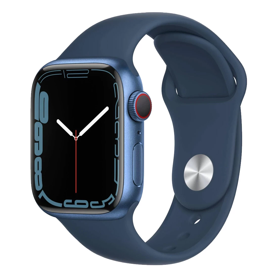 Apple Watch Series 7 41mm Blue Aluminium Case W/ Abyss Blue Sport Band GPS + Cellular 1 Apple Watch Series 7 41mm Blue Aluminium Case W/ Abyss Blue Sport Band GPS + Cellular