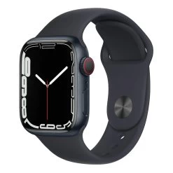 Apple Watch Series 7 41mm Midnight Aluminium Case W/ Midnight Sport Band GPS + Cellular