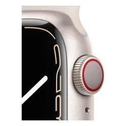 Apple Watch Series 7 41mm Starlight Aluminium Case W/ Starlight Sport Band GPS + Cellular -Electronics Shop apple watch series 7 41mm starlight aluminium case 5