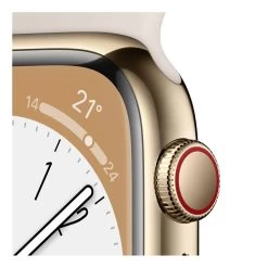 Apple Watch Series 8 45mm Gold Stainless Steel Case W/ Starlight Sport Band GPS + Cellular 6 Apple Watch Series 8 45mm Gold Stainless Steel Case W/ Starlight Sport Band GPS + Cellular -Electronics Shop apple watch series 8 45mm gold stainless steel case gps cellular 2
