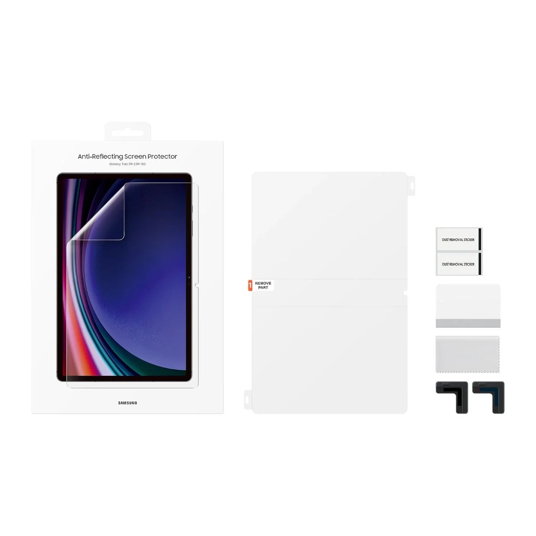 Samsung Galaxy Tab S9+ Plus AR Screen Protector EF-UX810CTEGWW - Clear 3 Samsung Galaxy Tab S9+ Plus AR Screen Protector EF-UX810CTEGWW - Clear - Image 3