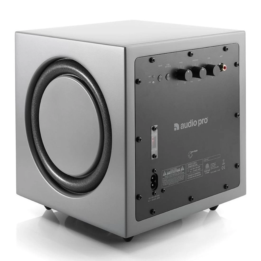 Audio Pro Addon C-SUB Compact WiFi Wireless Multiroom Powered Subwoofer - Grey 3 Audio Pro Addon C-SUB Compact WiFi Wireless Multiroom Powered Subwoofer - Grey - Image 3