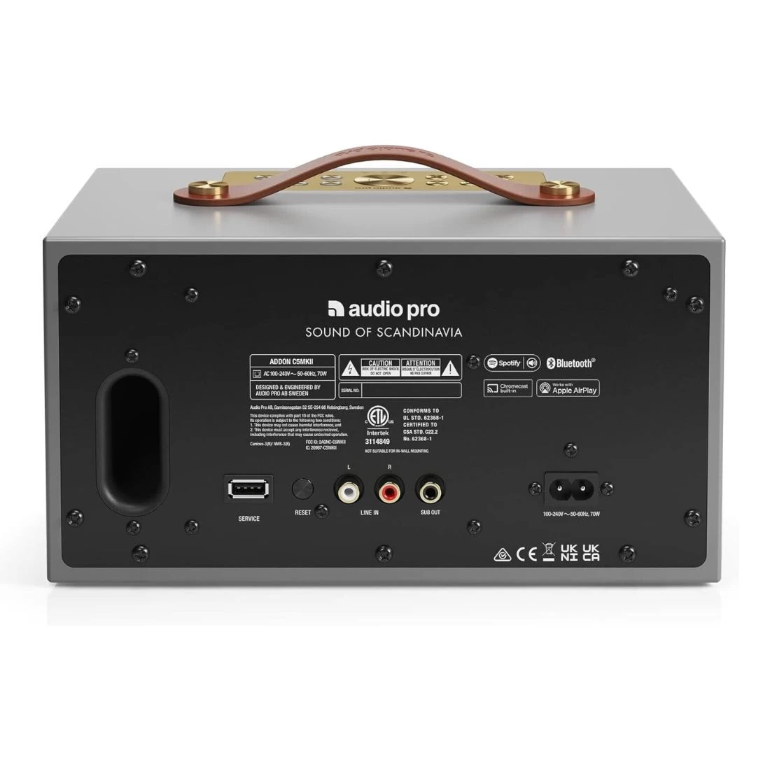 Audio Pro C5 MKII WiFi Wireless Multiroom Speaker - Storm Grey 3 Audio Pro C5 MKII WiFi Wireless Multiroom Speaker - Storm Grey - Image 3