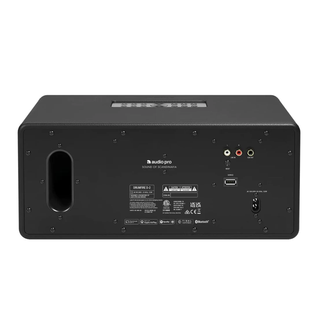 Audio Pro D2 MKII WiFi Wireless Multiroom Speaker - Ash Black 4 Audio Pro D2 MKII WiFi Wireless Multiroom Speaker - Ash Black - Image 4