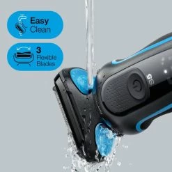 Braun Series 5 51-B1000s Wet & Dry Electric Shaver - Blue -Electronics Shop braun series 5 shaver with autosense 3