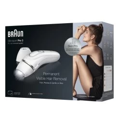 Braun Silk-expert Pro 3 IPL Long Term Hair Removal Device (PL3133) - White -Electronics Shop braun silk expert pro 3 ipl long term hair removal 1