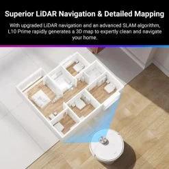 Dreame L10 Prime Self Cleaning Robot Vacuum And Mop Cleaner - White -Electronics Shop dreame l10 prime 6