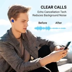 TCL SOCL500TWS Wireless Earbuds - Blue -Electronics Shop dsjfkl