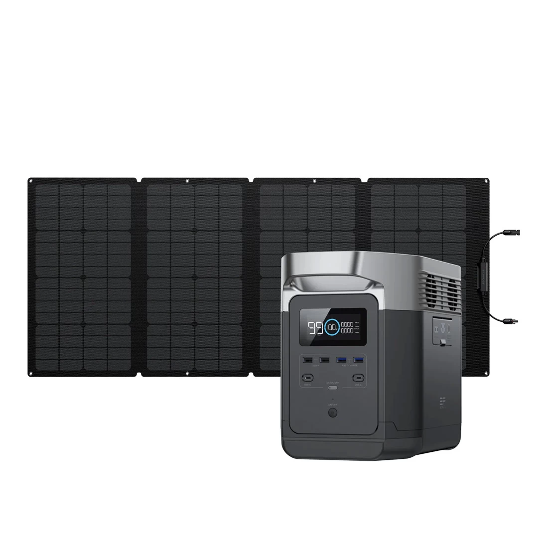 EcoFlow Delta Power Station With One 160W Solar Panel 1 EcoFlow Delta Power Station With One 160W Solar Panel