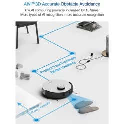 ECOVACS Deebot X1 Turbo Robot Vacuum Cleaner - Black -Electronics Shop ecovacs deebot x1 turbo robot vacuum cleaner black 4