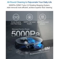 ECOVACS Deebot X1 Turbo Robot Vacuum Cleaner - Black -Electronics Shop ecovacs deebot x1 turbo robot vacuum cleaner black 5