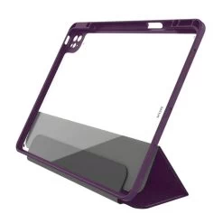EFM Aspen Folio Case Armour With D3O & Leather For IPad 10.2 - Purple -Electronics Shop efm aspen folio case armour with d3o leather suits ipad 10 2 purple 2