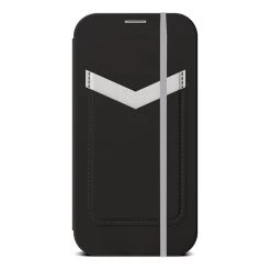 EFM Miami Leather Wallet Case Armour With D3O For IPhone 13 Mini - Smoke Black