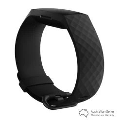 Fitbit Charge 4 Fitness Tracker - Black -Electronics Shop fitbit charge 4 fitness tracker black side 1