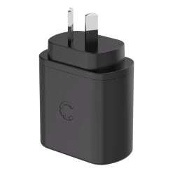 Cygnett Powerplus 32W USB-C PD Dual Port Wall Charger CY3615POFLW - Black -Electronics Shop fsd