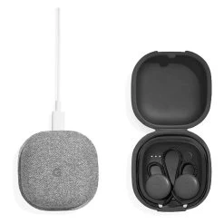 Google Pixel Buds With Charging Case GA00205 Just Black -Electronics Shop google pixel buds just black case