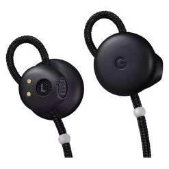 Google Pixel Buds With Charging Case GA00205 Just Black -Electronics Shop google pixel buds just black front