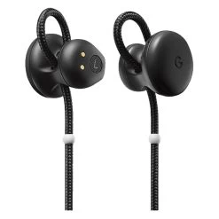Google Pixel Buds With Charging Case GA00205 Just Black -Electronics Shop google pixel buds just black front side