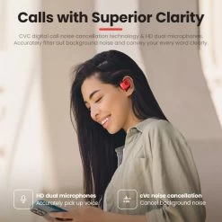 Haylou True Wireless Open Earbuds OW01 - Black -Electronics Shop haylou true wireless open earbuds ow01 black 3