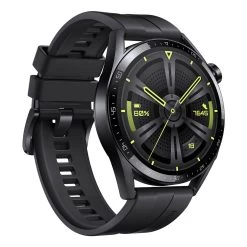 Huawei WATCH GT 3 Active Fluoroelastomer Strap 46mm Smart Watch Jupiter-B19S - Black -Electronics Shop huawei watch gt 3 46mm blk 3