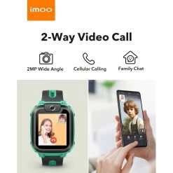 Imoo Kids Smart Watch Phone Z1 (12 Month Sim Card Bundle) - Bamboo Green -Electronics Shop imoo watch phone z1 green 4 1 1