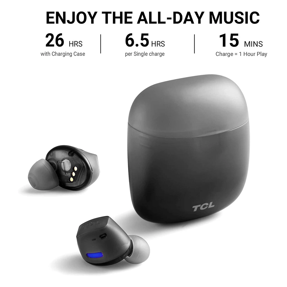 TCL SOCL500TWS Wireless Earbuds - Black 4 TCL SOCL500TWS Wireless Earbuds - Black - Image 4