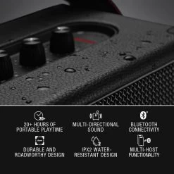 Marshall Kilburn II Portable Bluetooth Speaker - Black -Electronics Shop marshall kilburn ii portable bluetooth speaker black brass 3