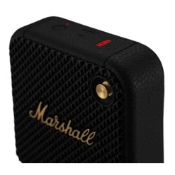 Marshall Willen Portable Bluetooth Speaker - Black/Brass -Electronics Shop marshall willen portable bluetooth speaker black brass 1