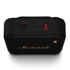 Marshall Willen Portable Bluetooth Speaker - Black/Brass -Electronics Shop marshall willen portable bluetooth speaker black brass 2