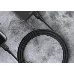 Moyork Cord 1.5m USB-A To Lightning Nylon Cable - Raven Black -Electronics Shop moyork cord 1 5m usb a to lightning 4