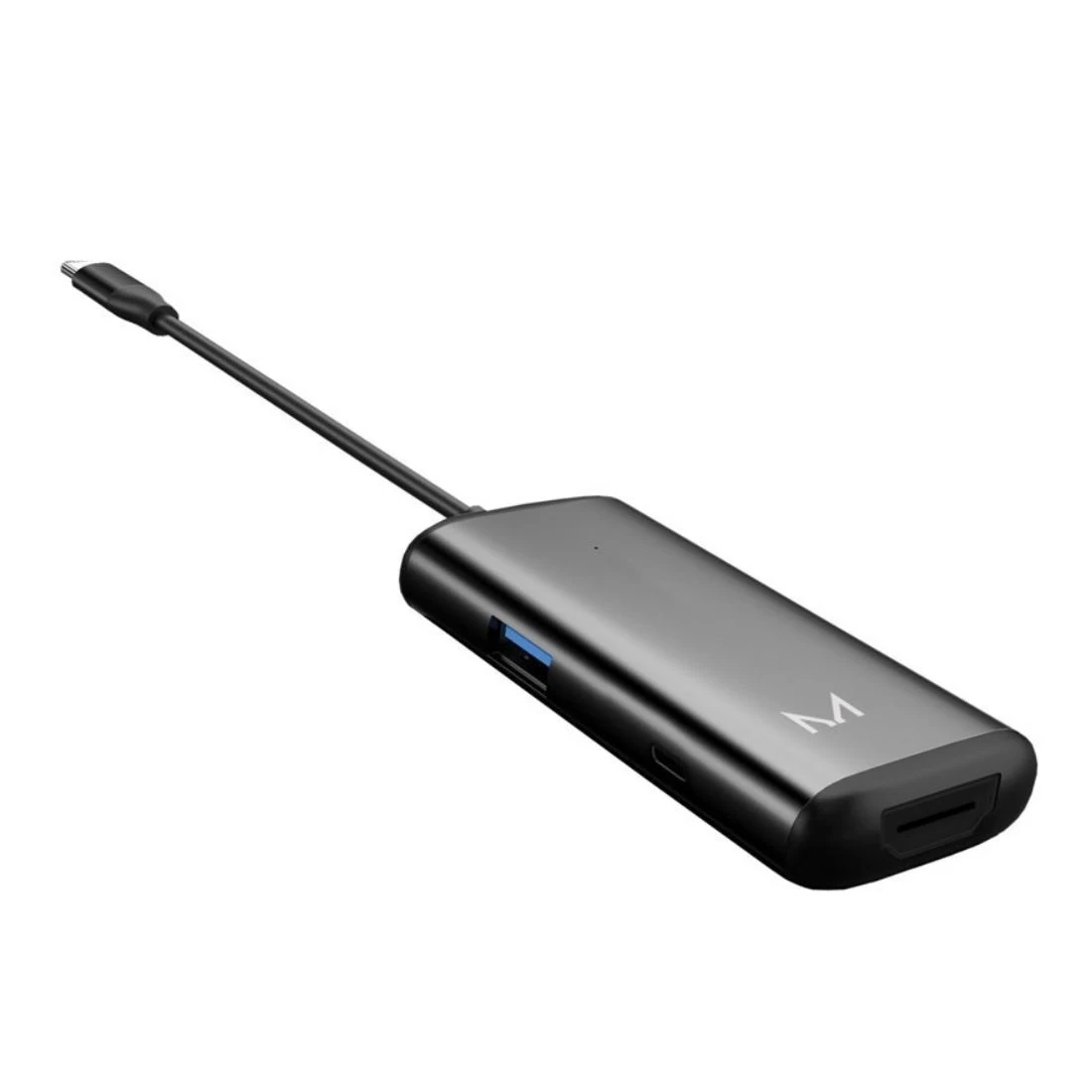 Moyork Lynk Adapter X2 USB 3.0 + HDMI 4k + USB-C - Space Grey 2 Moyork Lynk Adapter X2 USB 3.0 + HDMI 4k + USB-C - Space Grey - Image 2