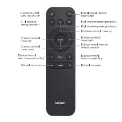 OBSBOT Remote Controller For Tiny 4K And Tiny - Black -Electronics Shop obsbot remote controller for tiny 1