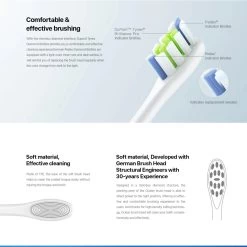 Oclean Standard Clean Brush Head 2 Pack - Black -Electronics Shop oclean brush head standard clean 6 pack white 1 3