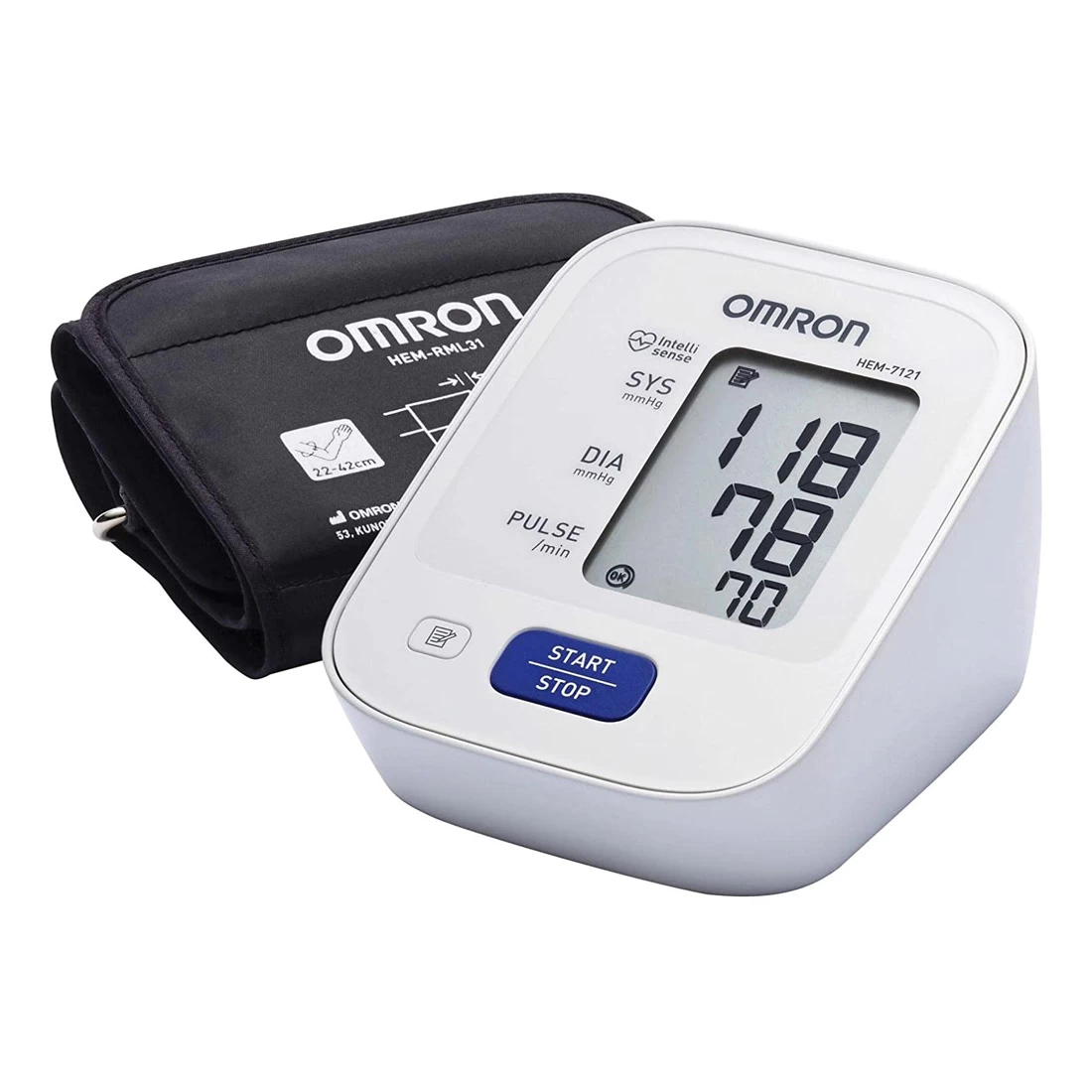 Omron HEM7121 Standard Blood Pressure Monitor - White 2 Omron HEM7121 Standard Blood Pressure Monitor - White - Image 2