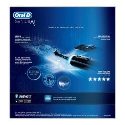 Oral B Oral-B Genius AI Electric Toothbrush With 3 Replacement Heads & Smart Travel Case - Black -Electronics Shop oral b genius ai electric toothbrush with 3 replacement heads smart travel case black4