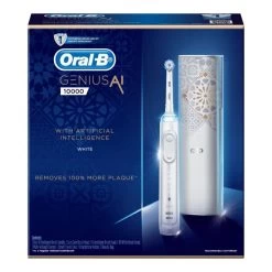 Oral B Oral-B Genius AI 10000 Electric Toothbrush With 3 Replacement Heads & Smart Travel Case - White 6 Oral B Oral-B Genius AI 10000 Electric Toothbrush With 3 Replacement Heads & Smart Travel Case - White -Electronics Shop oral b genius ai electric toothbrush with 3 replacement heads smart travel case white3