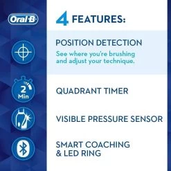 Oral B Oral-B Genius 9000 Electric Toothbrush - Rose Gold 10 Oral B Oral-B Genius 9000 Electric Toothbrush - Rose Gold -Electronics Shop oral b genius series 9000 orchard purple electric toothbrush 2 1