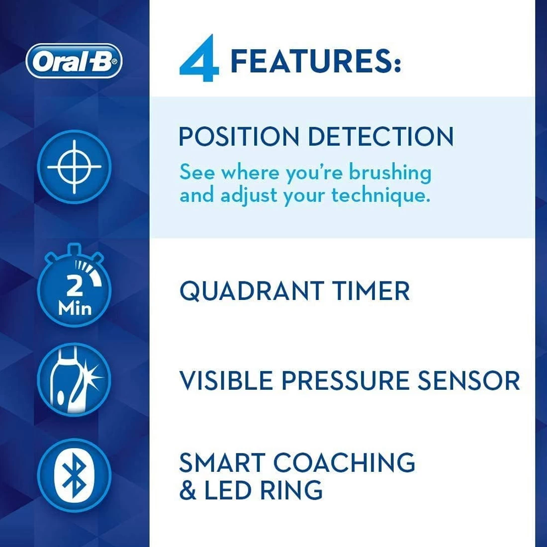 Oral B Oral-B Genius 9000 Electric Toothbrush - Rose Gold 5 Oral B Oral-B Genius 9000 Electric Toothbrush - Rose Gold - Image 5