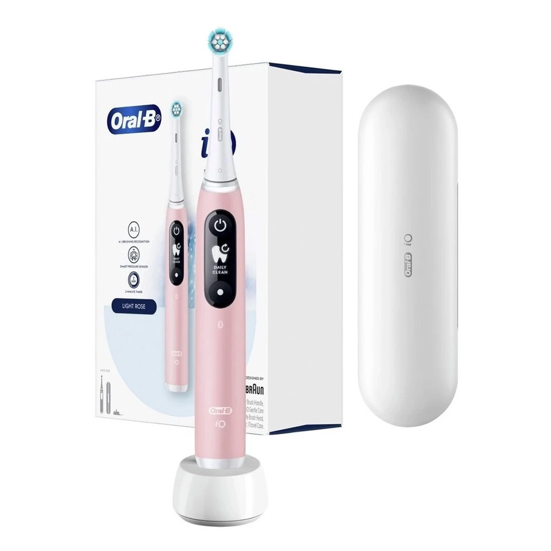 Oral B Oral-B IO 6 Series Rechargeable Toothbrush - Light Rose 1 Oral B Oral-B IO 6 Series Rechargeable Toothbrush - Light Rose