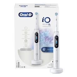 Oral B Oral-B IO 8 Series Rechargeable Electric Toothbrush W/ Travel Case - White